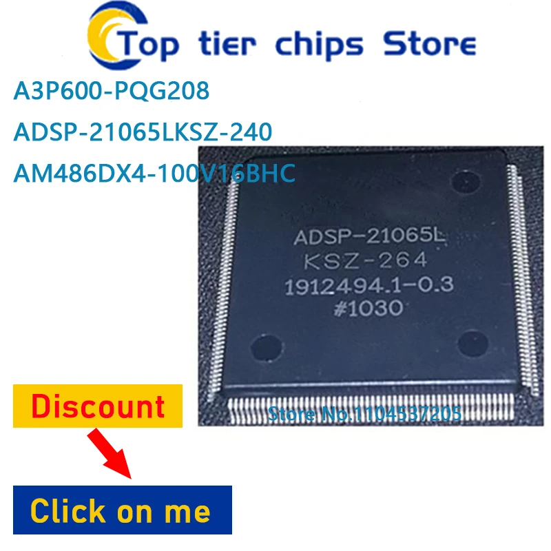 1PCS~/LOT  A3P600-PQG208 ADSP-21065LKSZ-240 AM486DX4-100V16BHC QFP 100% NEW