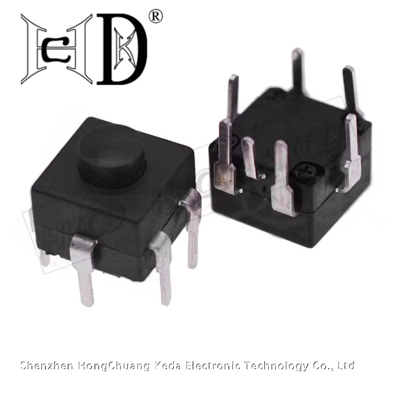 5Pcs 8008-317 7Pin Vertical DIP Latching Push Button Switch Self-Lock On Off for DIY Electronic Projects
