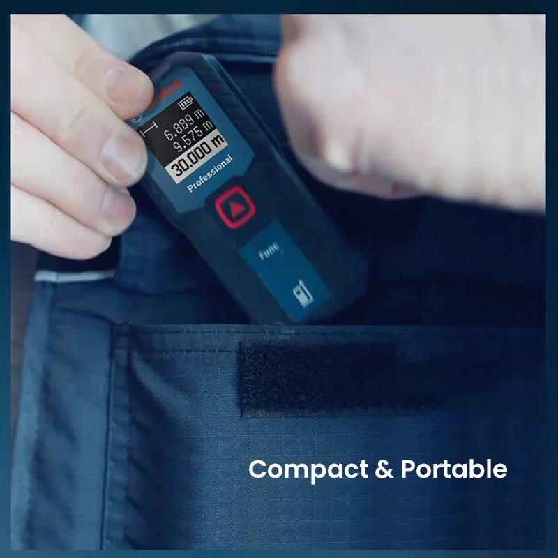 BOSCH GLM 30-23 Red Laser Distance Meter 30m +-1.5mm IP54 Compact 2 Buttons ISO Certified