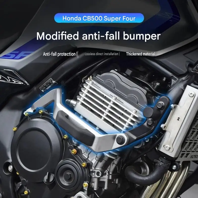 For Honda CB500SF Super Four Bumper Adapter Bracket Modified Anti-Collision Shock-A Absorbing Compatible with Original Vehicle