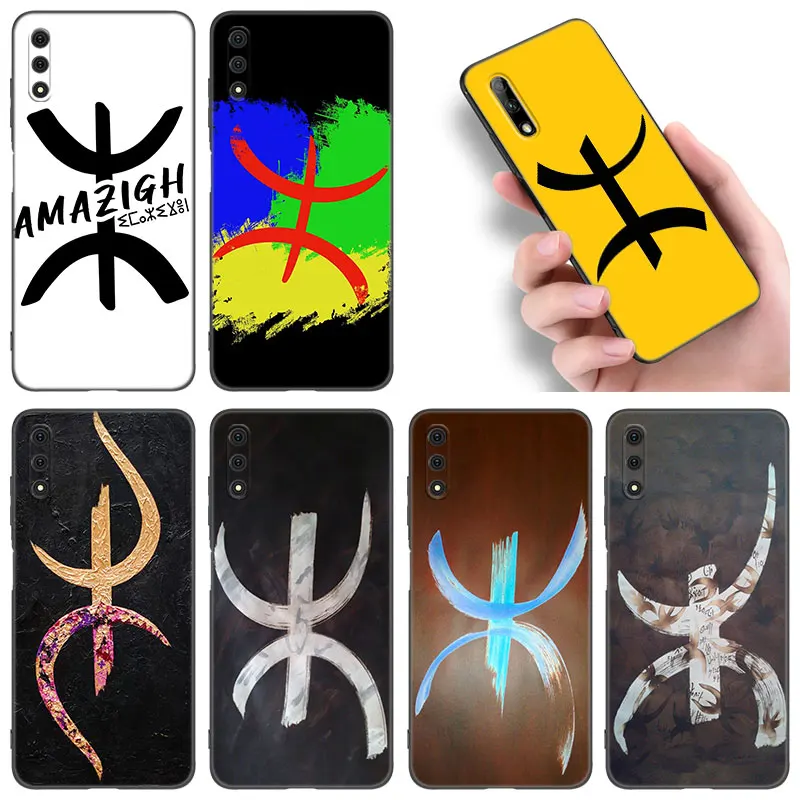 Amazigh Berber Flag Phone Case For Huawei Honor 7A 8A 9X 20 Pro 10X Lite 7S 8S 8C 8X 9A 9C 10i 20i 30i 20E 20S Soft Black Cover