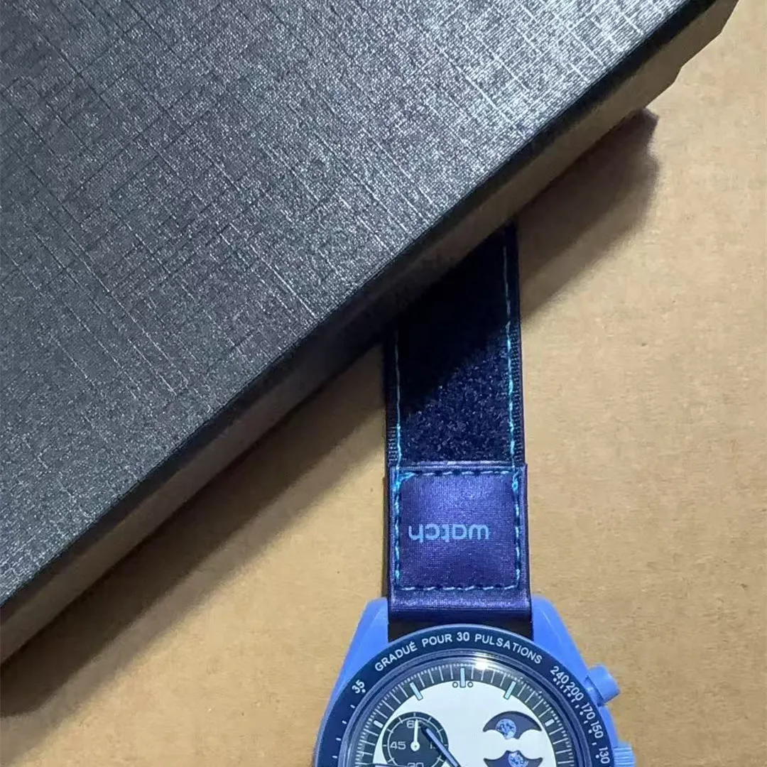 2025 New Lunar Mission Quartz Chronometer with 6 multifunctional pointers - Light Ball Waterproof Strap and Strap Free Delivery