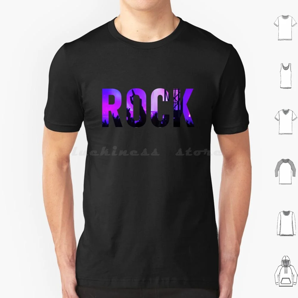 Rock Concert Rock T Shirt Big Size 100% Cotton Music Concert Band Guitar Punk And Roll Vintage Indie Alternative Retro Classic