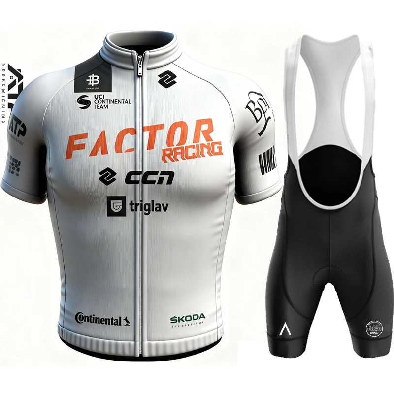 Radfahren Kleidung Mann Mtb Shorts Faktor Racing Sommer Bike Jersey Set männer Fahrrad Kleidung Hosen Gel Uniform Straße Tricuta bluse