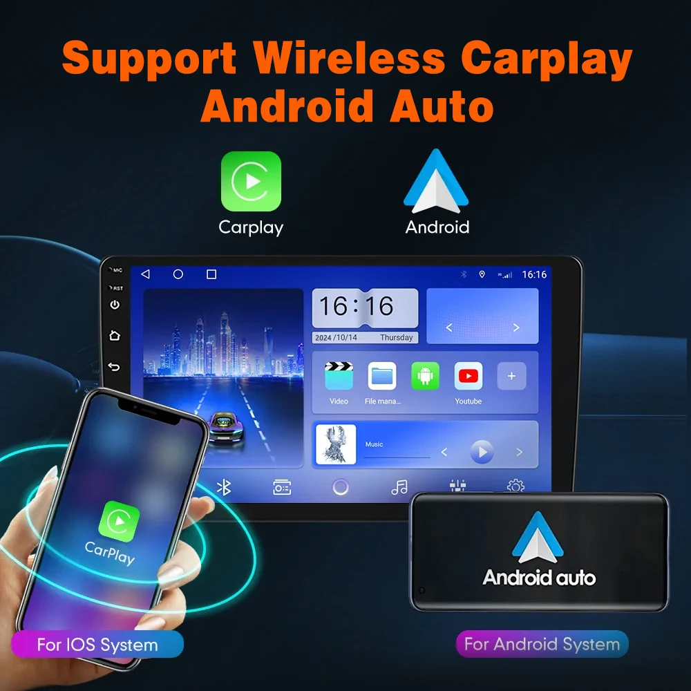 Autoradio Android 14 für Peugeot 2016 5,0 bei mt-Multimedia-Video-Player Navigation GPS WiFi 4g lassen bt