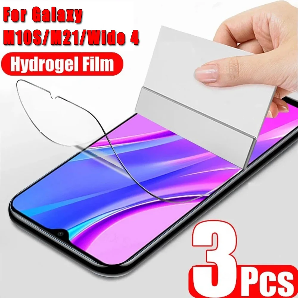 A3 3Pcs Hydrogel Film For Samsung Galaxy M10S M21 Soft Screen Protector For Galaxy Wide 4