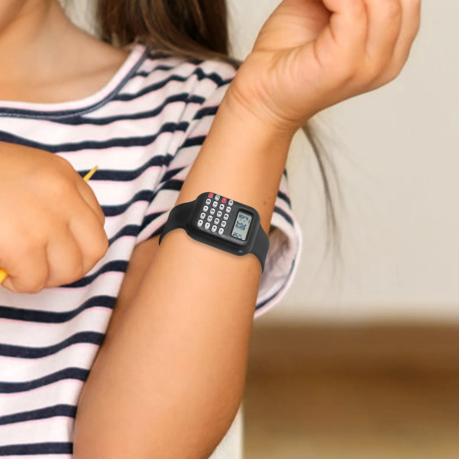 Montre calculatrice pour enfant, 2 pièces, avec calcul pour petits mini calculatrices