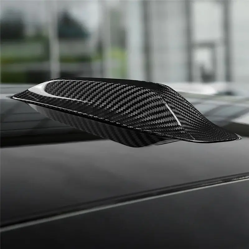 Reliable-Car Roof Shark Fin Antenna Cover Real Carbon Fiber Decal For BMW Active Tourer G06 U11 G60 G70 U10 G65 G67 2024 X1 Part