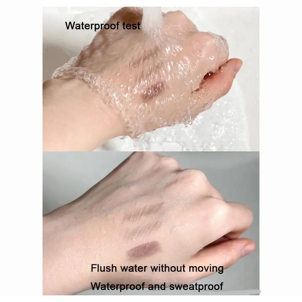 Professionale 4 colori crema tinta per sopracciglia pigmenti di colore chiaro matita colorante per sopracciglia impermeabile con pennello gel per sopracciglia trucco quotidiano