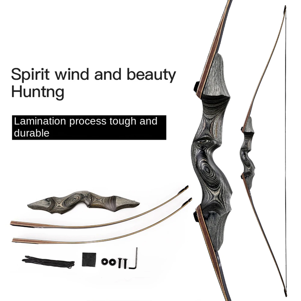 New American Reflex Bow Light Technology Wood Bow and Arrow Equipment More than One Pounds Laminated Craft Tough and Durable Ref