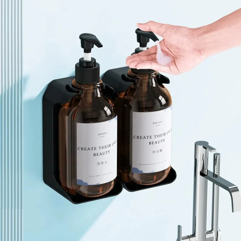 

300/400/500ml Shampoo and Conditioner Dispenser Hotel Bathrooms Shower Gel Separate Bottles Holder Wall Mounted Soap Dispenser