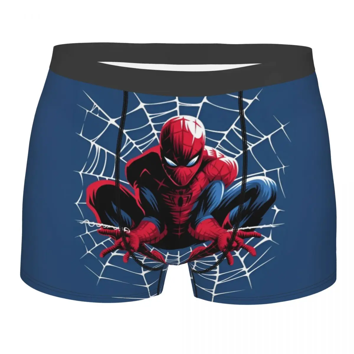 

Sexy Boxer Spider-Man Cobwebs Shorts Panties Men Underwear Superhero Soft Underpants for Homme S-XXL