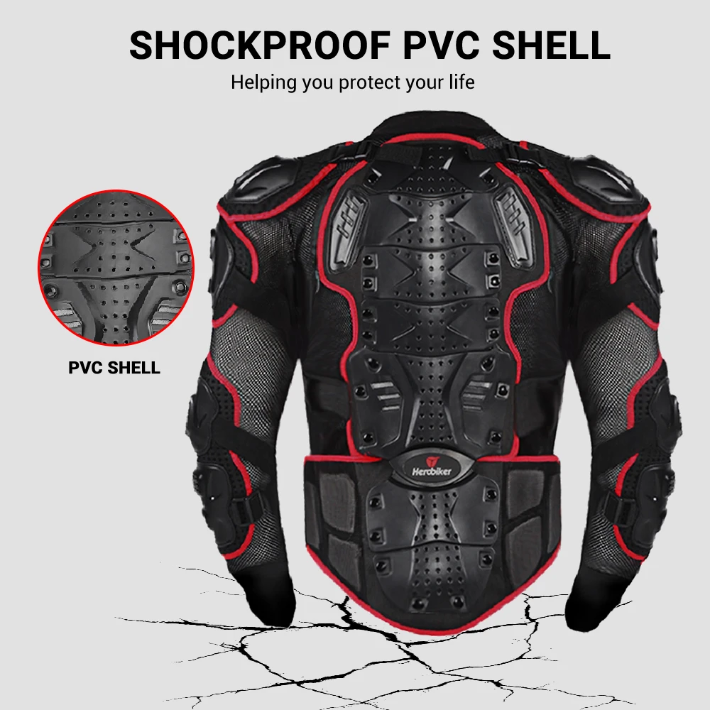 Motocross Full Body Protect Armor Shock Resistant Men Motorbike Jacket Armour Riding Travelling Motorcycle Body Protection