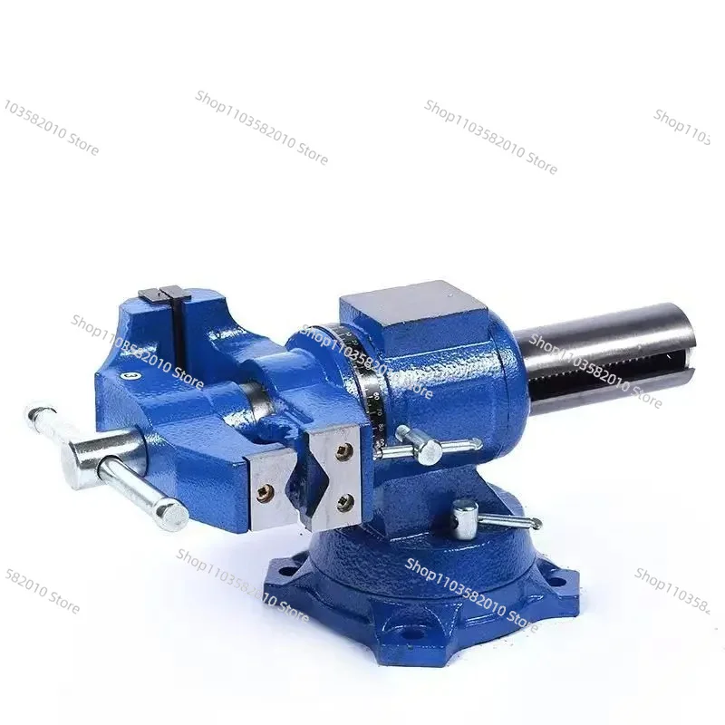 4-Inch 3-Jaw Rotary Vise, 360° Swivel Precision Bench Vise for Small Parts & Angled Work