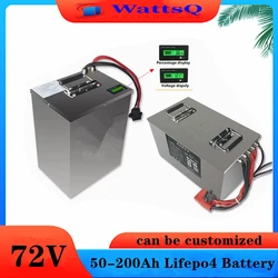 Lifepo4 72V 50Ah 60Ah 70Ah 80Ah 100Ah 150Ah 180Ah 200Ah Lithium Battery for Scooter Motorcycle Tricycle Electric Four-Wheels Car