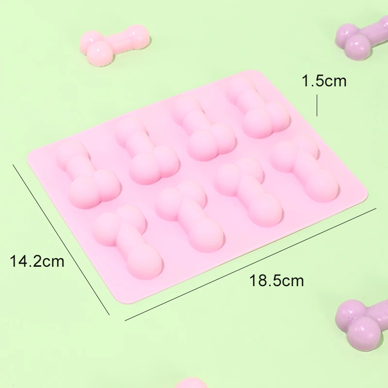 Sexy Penis Cake Mold Dick Ice Cube Tray Silicone Mold Soap Candle Moulds Sugar Craft Tools Chocolate Mould Mini Ice Cream Forms