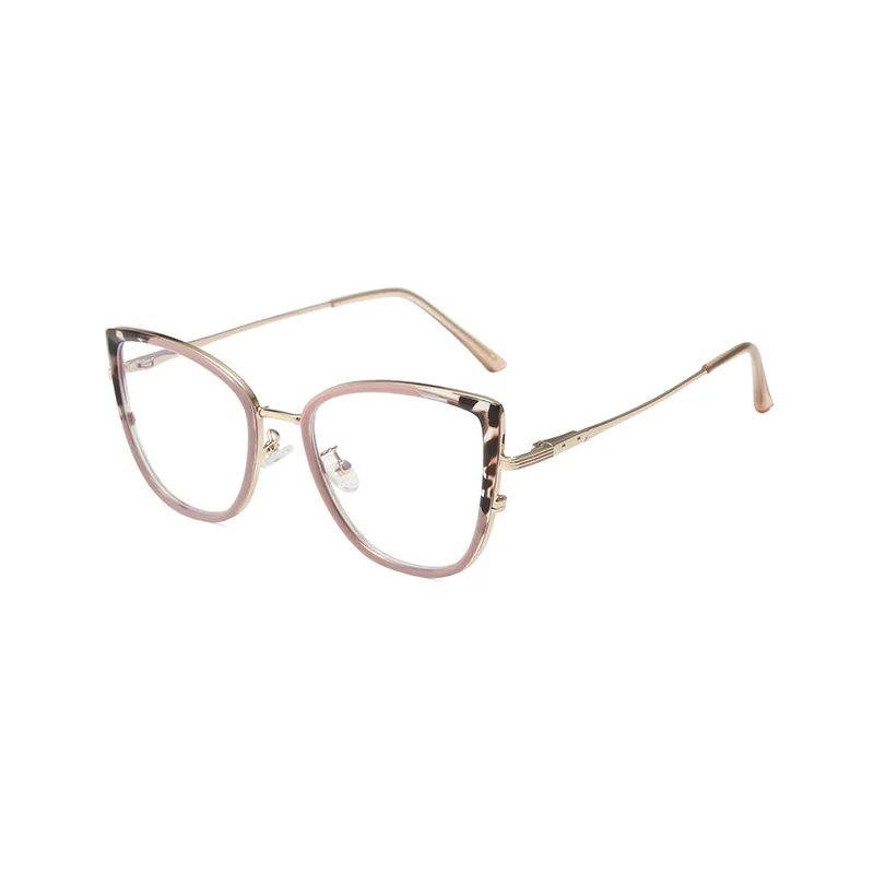 YIMARUILI New Fashion Trend TR90 Alloy Spectacle Frame Retro Optical Prescription Cat Eye Women's Eyeglasses frames TR3024