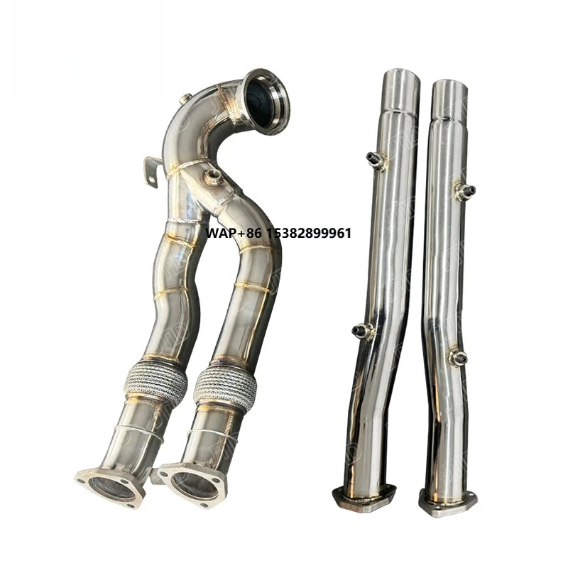 

Professional High-Flow 70mm Front Pipe Exhaust Downpipe for RS3 2.5T 2017-2023 with OPF Stainless Steel