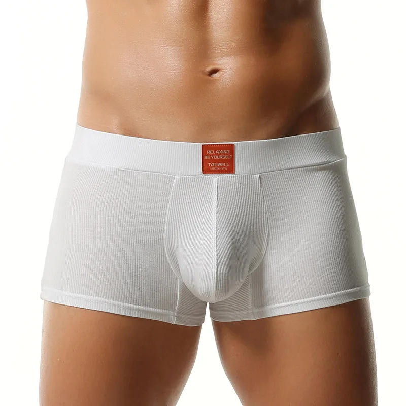 Men's Boxers Sexy Low Waisted U Convex Pouch Underwear Summer Thread High Elastic Panties Soft Breathable Bikini Slip Homme