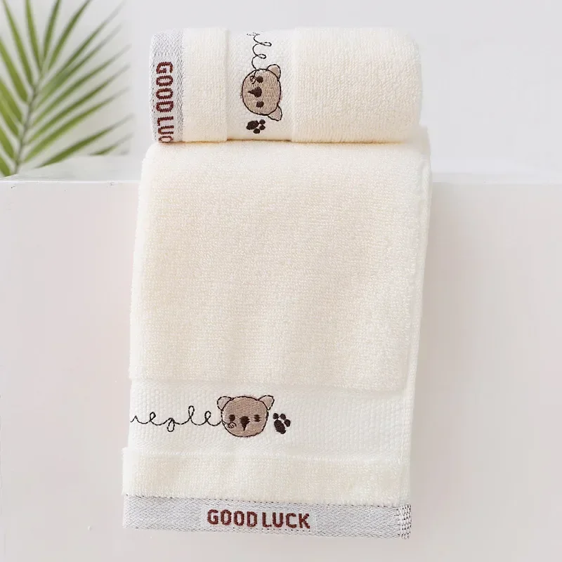 Baby Towels Cotton Bath Towel Face Washcloth Cute Cartoon Bear Hand Wipe Soft Children Towels Kids Newborn Bathing Handkerchief