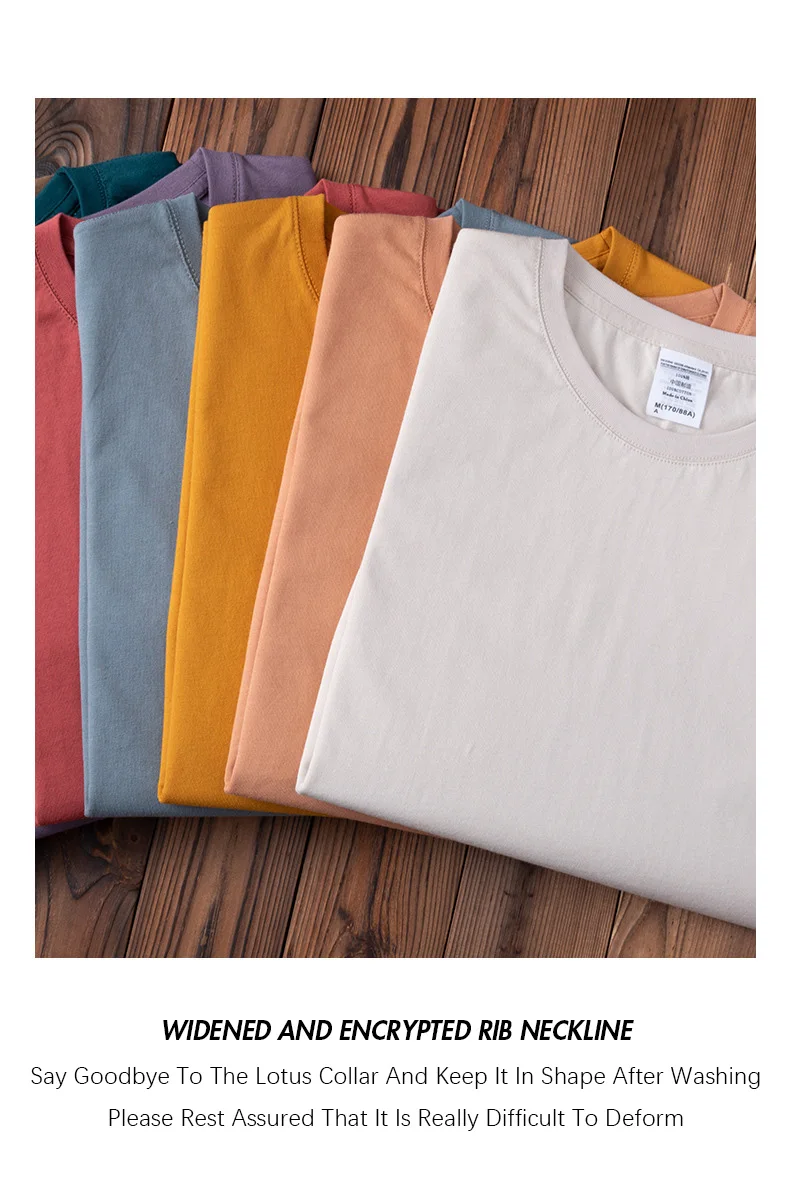 Gekämmte Baumwolle Tees Solide Tops Frau Männlich Custom Team Uniform Klasse Kleidung Sommer Marke Anpassung Herren T-shirts – Detail 5
