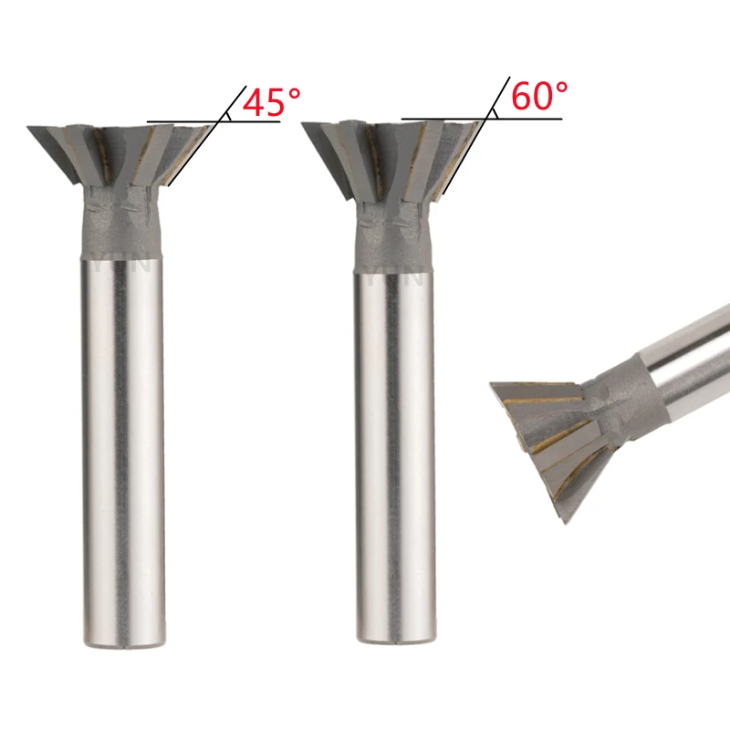 Dovetail Milling Cutter 45 Angle 60 Angle T-slot Milling Cutter Welding Insert Tungsten Carbide Tools CNC Machine Tool 12-60mm