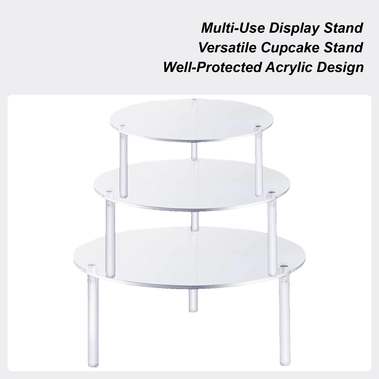 

Cake Stand Set 3 Pieces Serving Dessert Display Holder Round Cake Holder Dessert Stands For Table Decor Food Candy Cookie