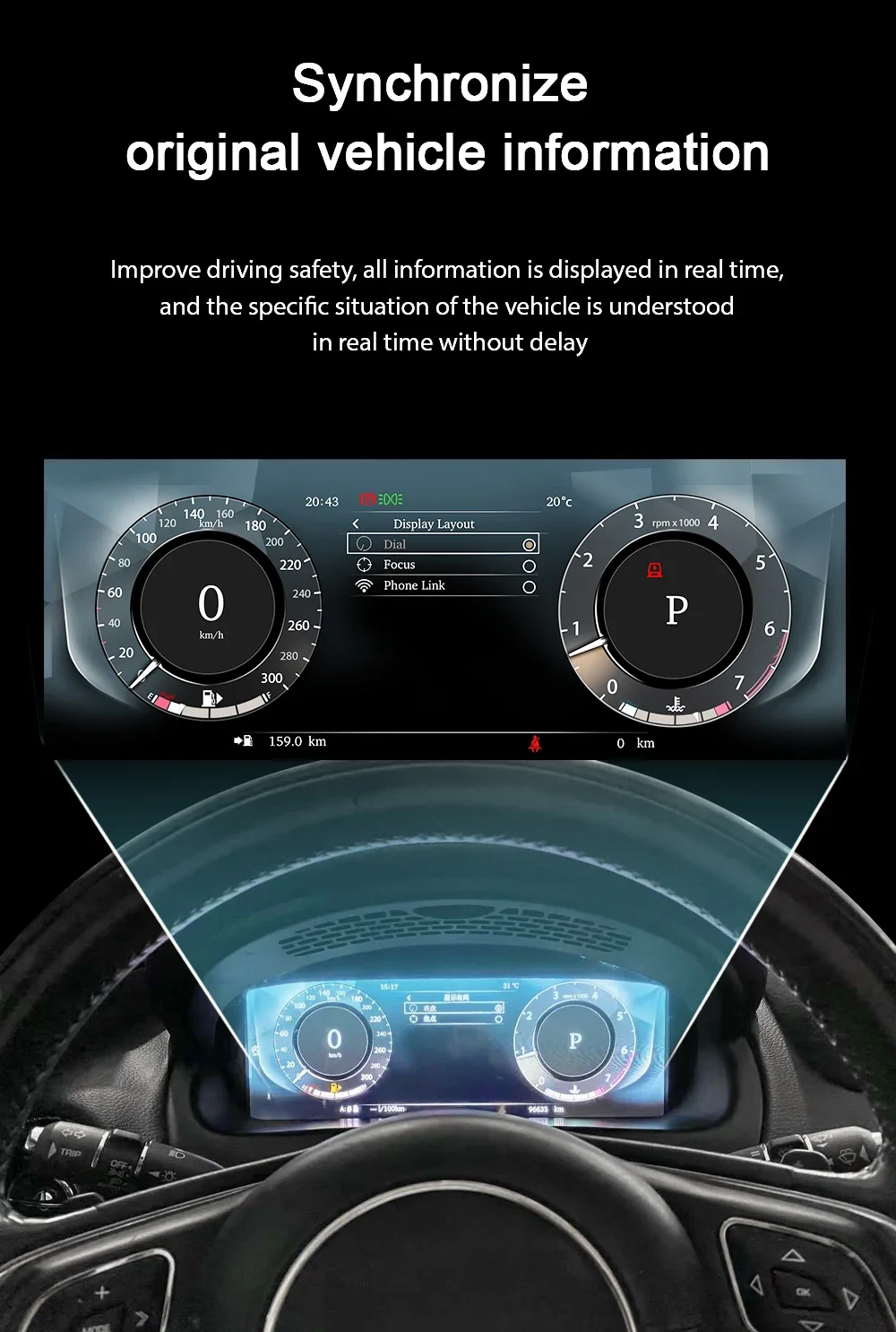 For Jaguar XJL F-PACE XE XFL 2016-2019 12.3