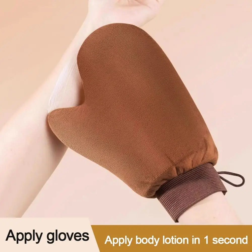 New Reusable Lotion Applicator Double-Sided Sunless Fake Tan Self Tanner Mitt Washable Tanning Brush For Self Tan