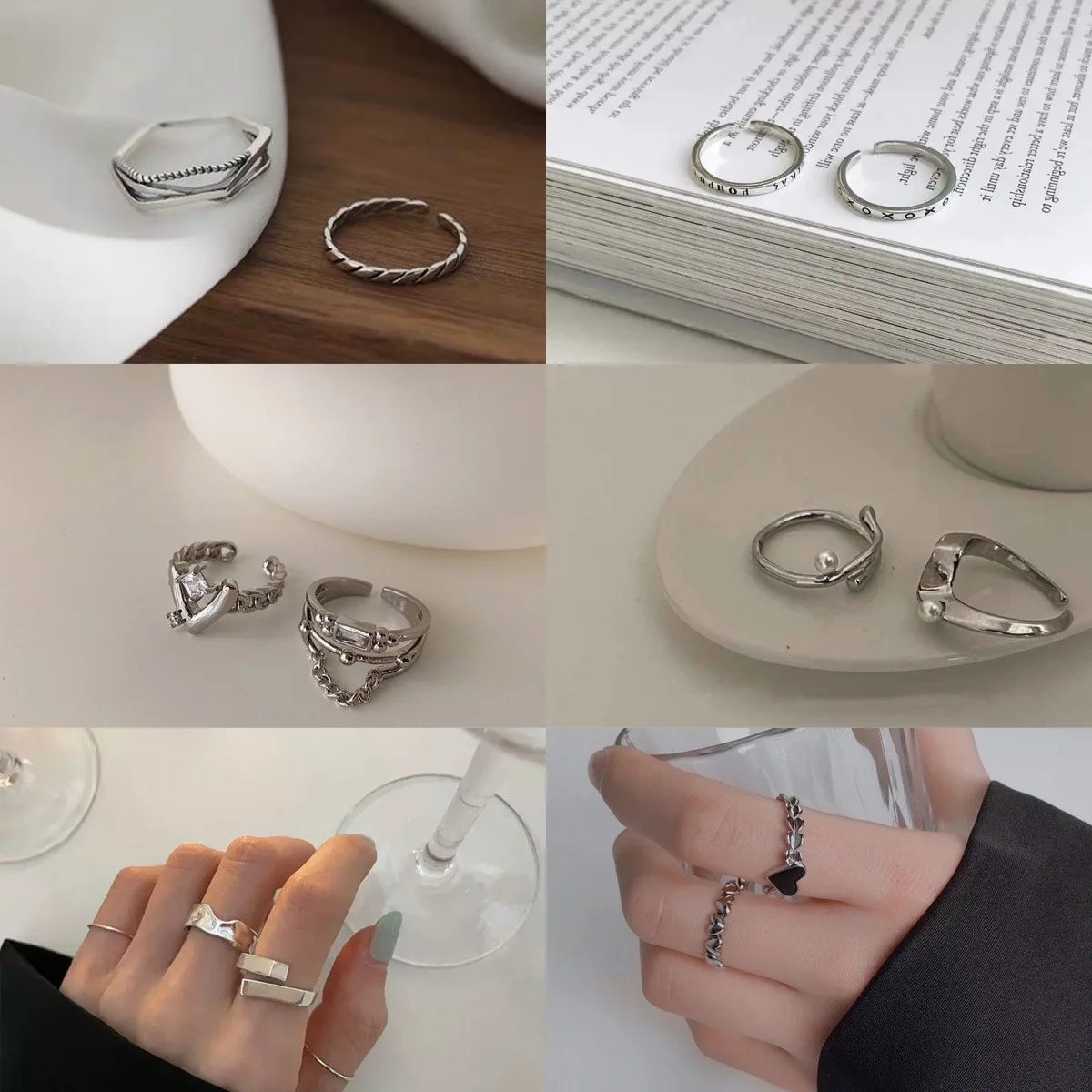 

Кольцо на указательный палец в корейском стиле, вдохновленное инстаграм-трендами, с дизайном «холодный ветер».