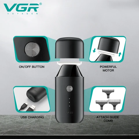 Trimmer VGR V-932 для волос с мощным мотором и эргономичным дизайном — фото устройства