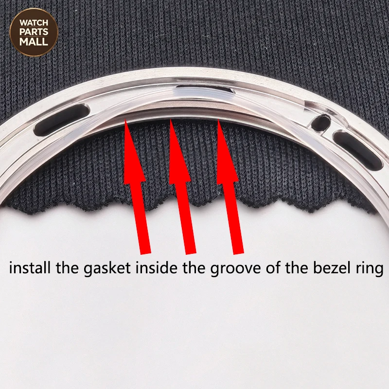 2PCS UPE Teflon Watch Bezel Gaskets For RLX Submariner 116610, 126610, GMT 116710, 126710 Generic Aftermarket Watch Parts