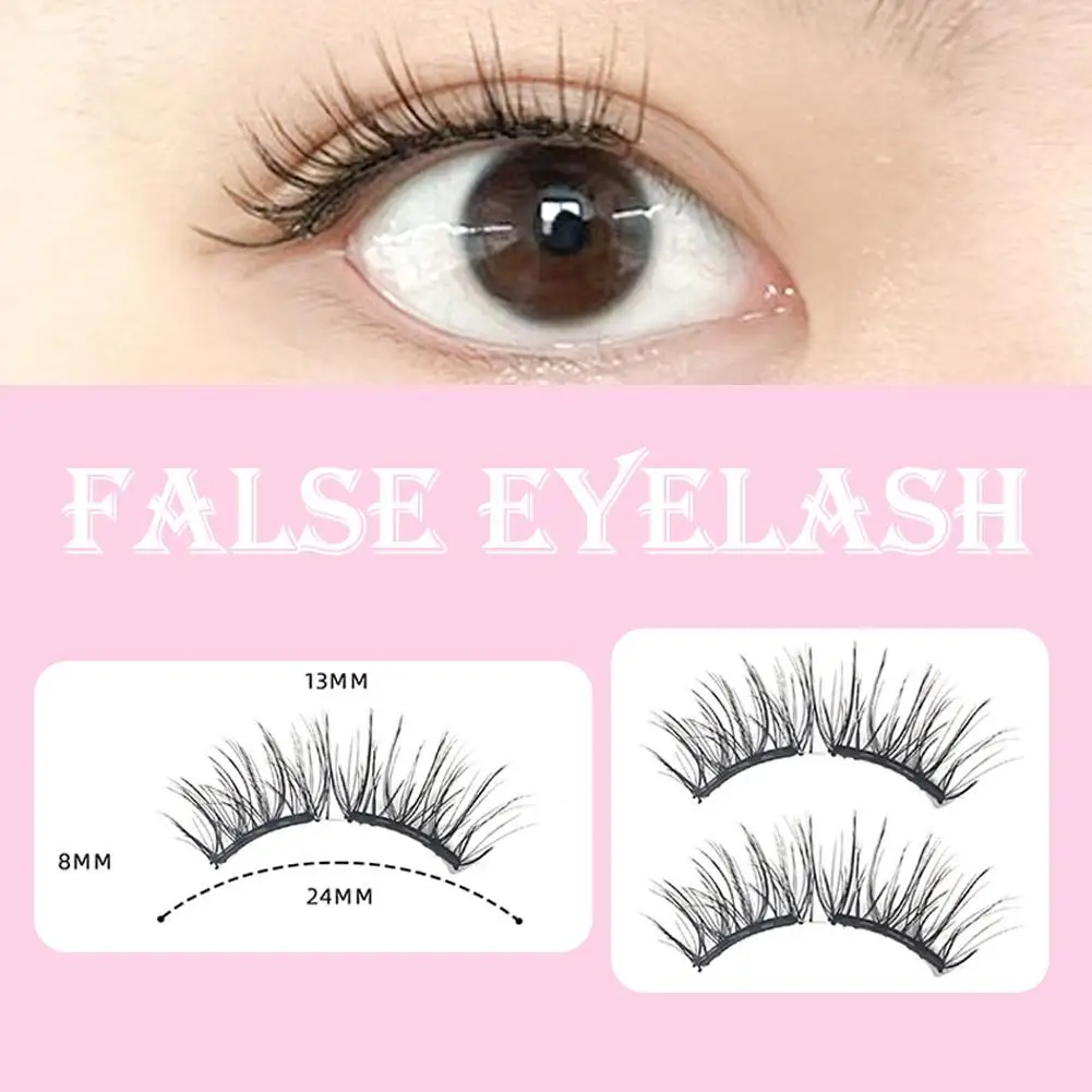 柔らかい磁気まつげ接着剤不要自然なボリュームフルストリップつけまつげ磁気ピンセット付き毎日再利用可能 I3N4