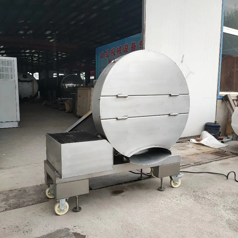 Gefrorenes Rindfleisch aus Edelstahl 304, Schweinefleisch, Hobel, Flaker-Maschine, Fleischzerkleinerer, Fleischblock-Schneidemaschine