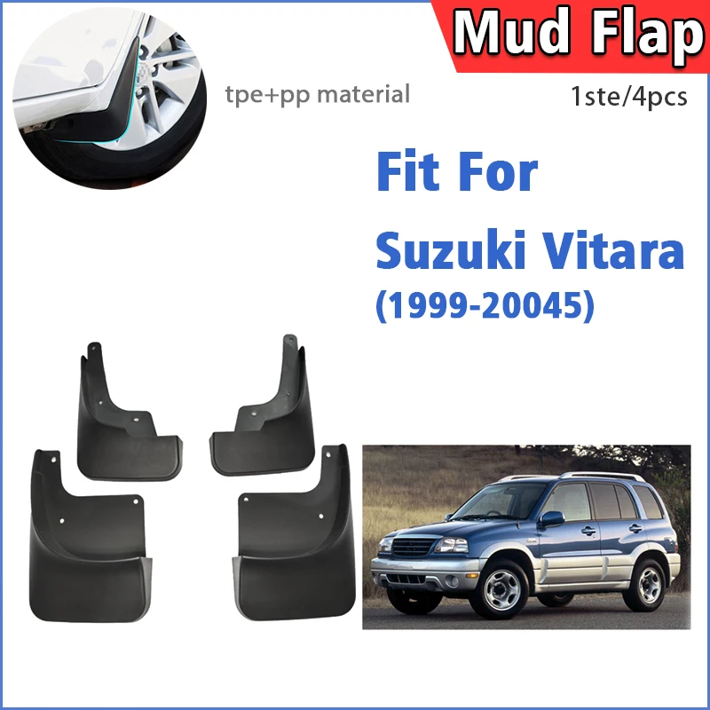 

Front Rear 4pcs FOR Suzuki Vitara 1999-2005 Mud Flap Guards Splash Mudguard Fender Mudflaps Car Accessories