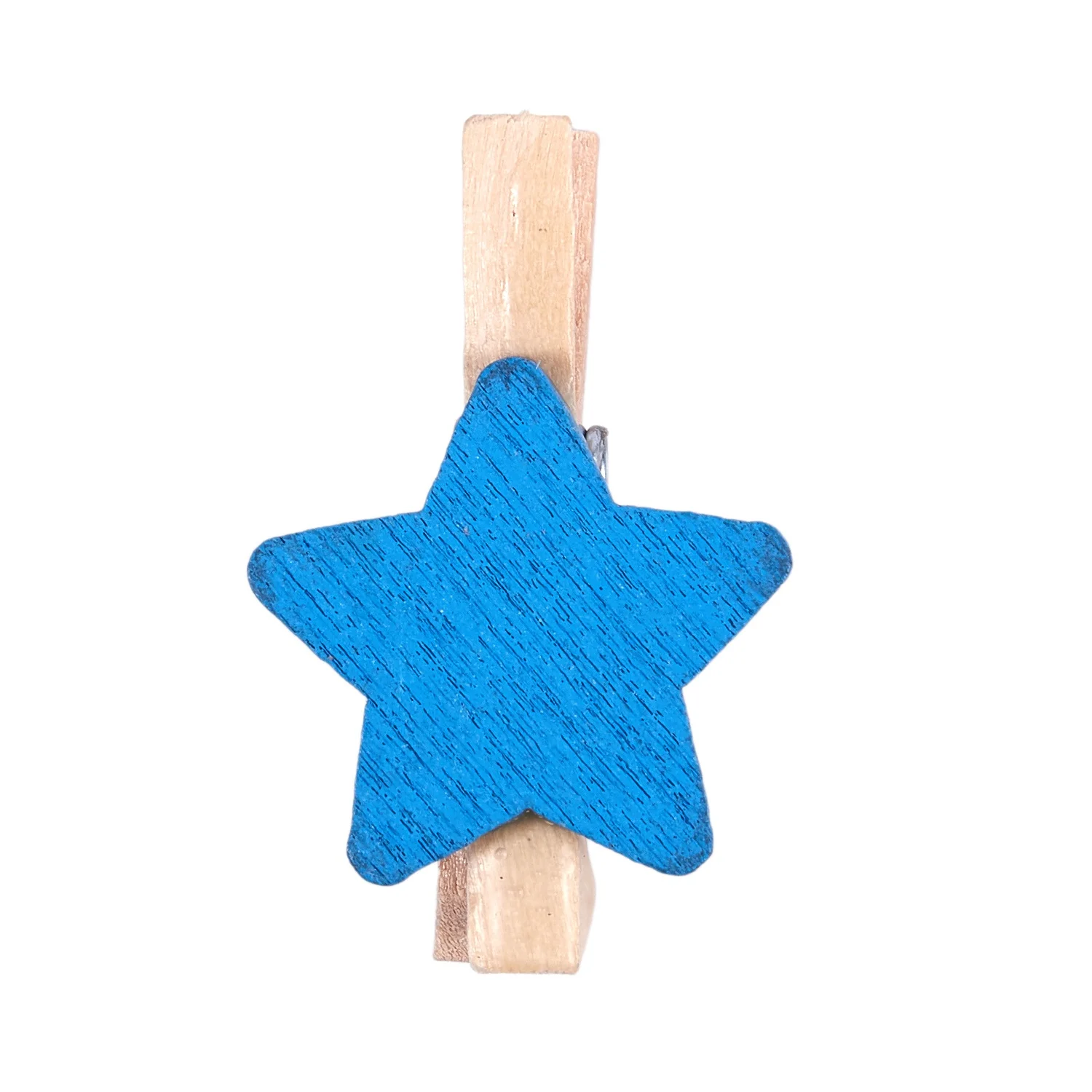 Mini Clip de madera para fotos, clavijas para ropa, artesanías de estrellas, 50 piezas