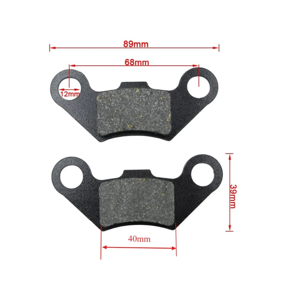 Front & Rear Hydraulic Disc Brake Caliper System / Pads 50cc 70cc 90cc 110cc 125cc 150cc 200cc 250cc ATV Quad Bike Go Kart Buggy
