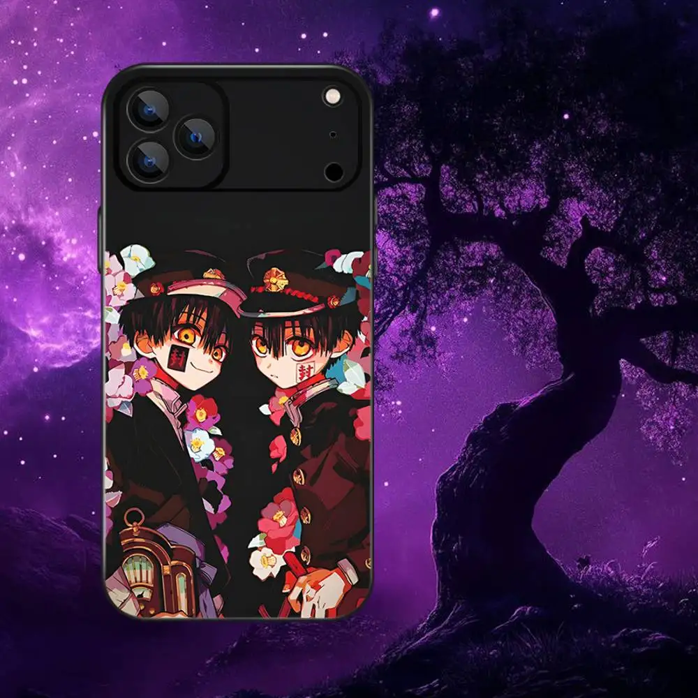 حافظة هاتف B-Bound H-Hanako Kun TBHK لهاتف iPhone 17,16,15,14,13,12,Pro,Max,Plus,E,SE4,Air,Mini Black Soft Box