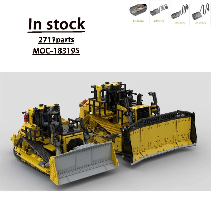 MOC-183195New City Goods D9 جرافة بنة Model2711Parts MOC الإبداعية الصبي الأطفال عيد ميلاد بناء الالعاب العملاقة هدية #2