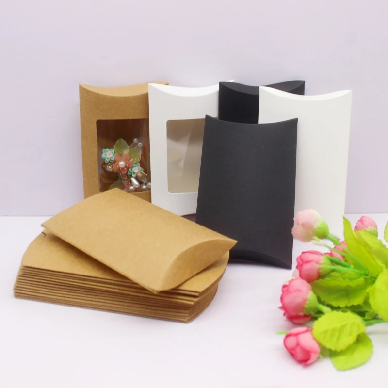 10/50pcs 12.5x8x2cm new gift pack, pillowcase, paper party matching packaging, jewelry bag