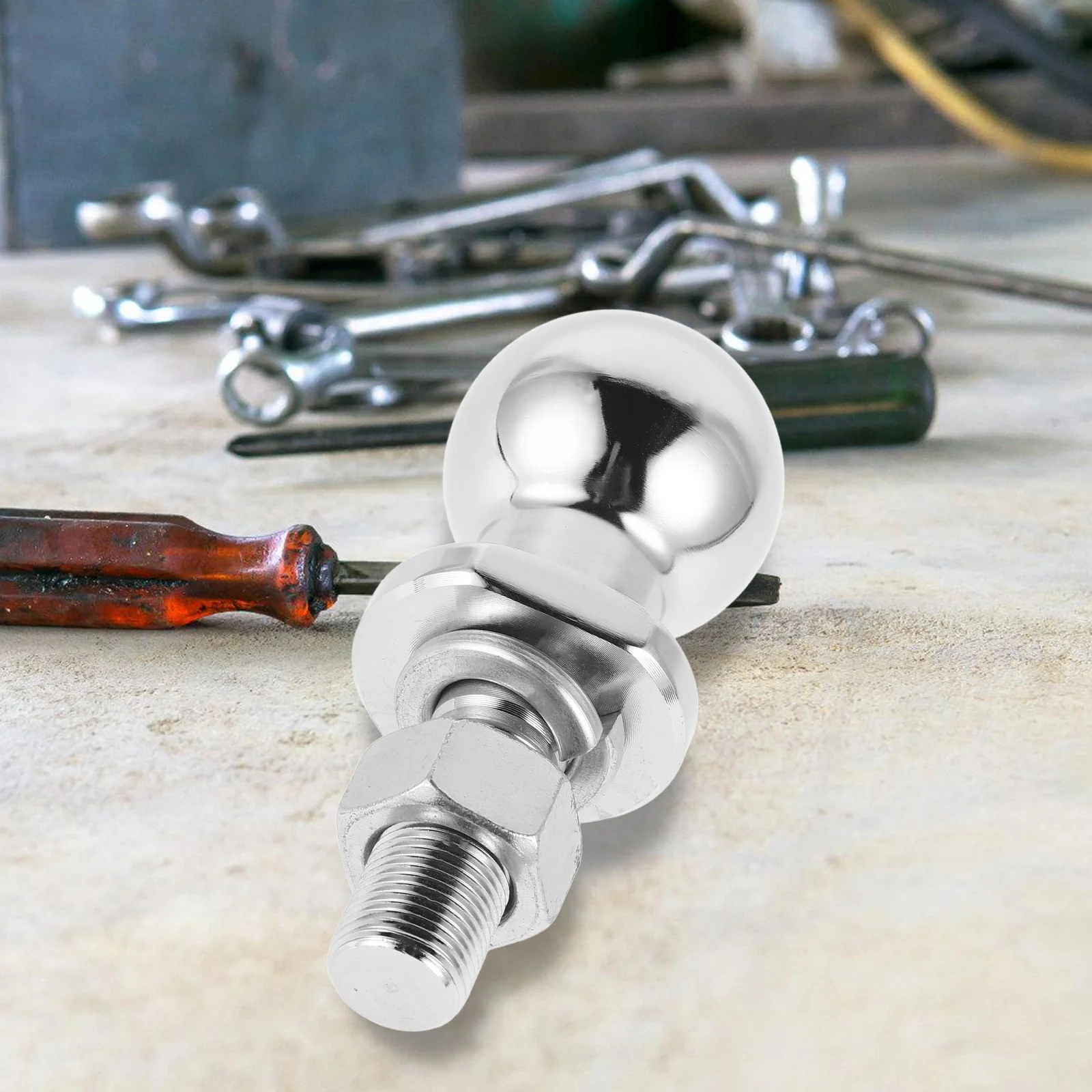 

Chrome Steel Trailer Ball 2000 Lbs Capacity Heavy Duty For Truck Atv Lawn Mower Yacht Tow Hitch Replacement