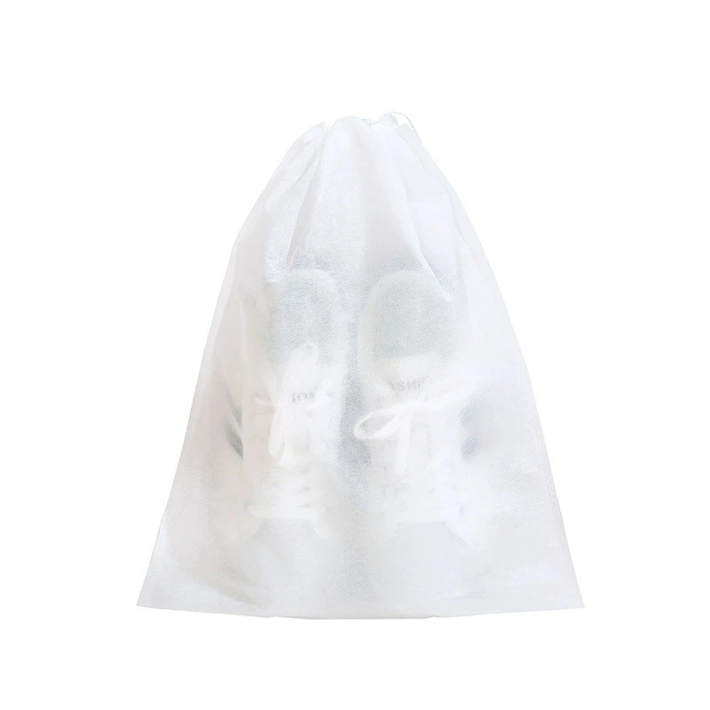 10/20Pcs Set Shoe Dust Cover Drawstring Clear Portable Shoe Storage for Sundries Dustproof Shoe Covers Bags Drying Shoes Protect