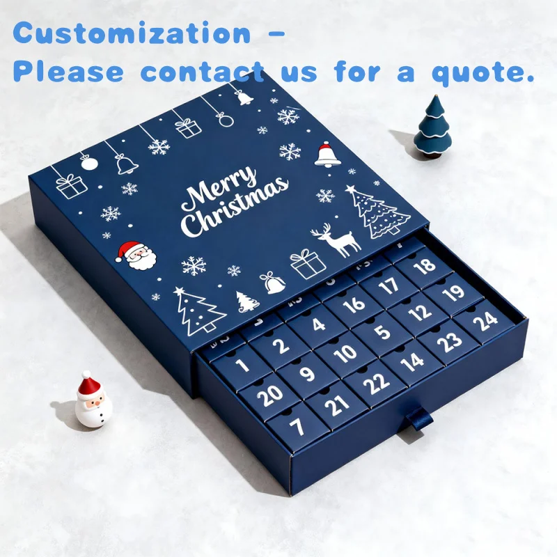 

Custom Advent Calendar Box Cosmetic Packaging Box Adventskalender Calendrier De L'Calendario De Adviento