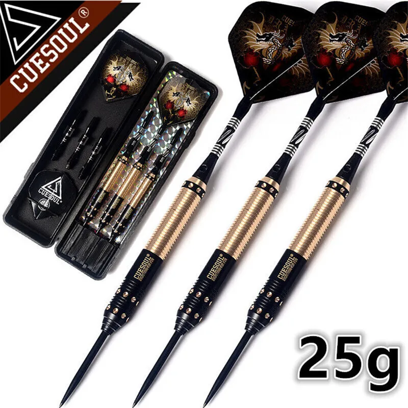 CUESOUL 3PCS 25g Steel Darts With Brass Darts Barrel And Steel Needle