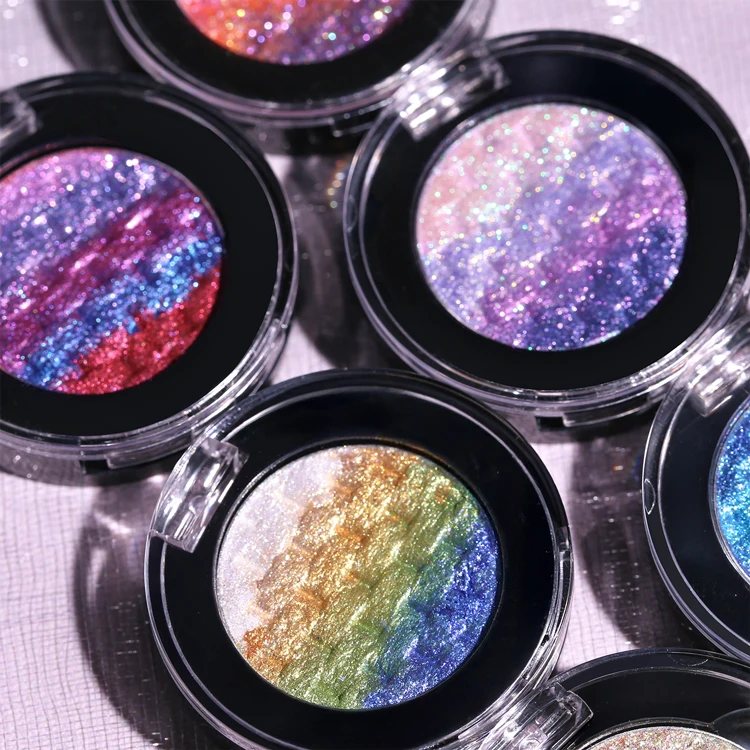 Rainbow Chameleon Gradient Eyeshadow Palette – Multichrome Color-Shifting Shades, Iridescent Pearl Shimmer, One Palette Endless