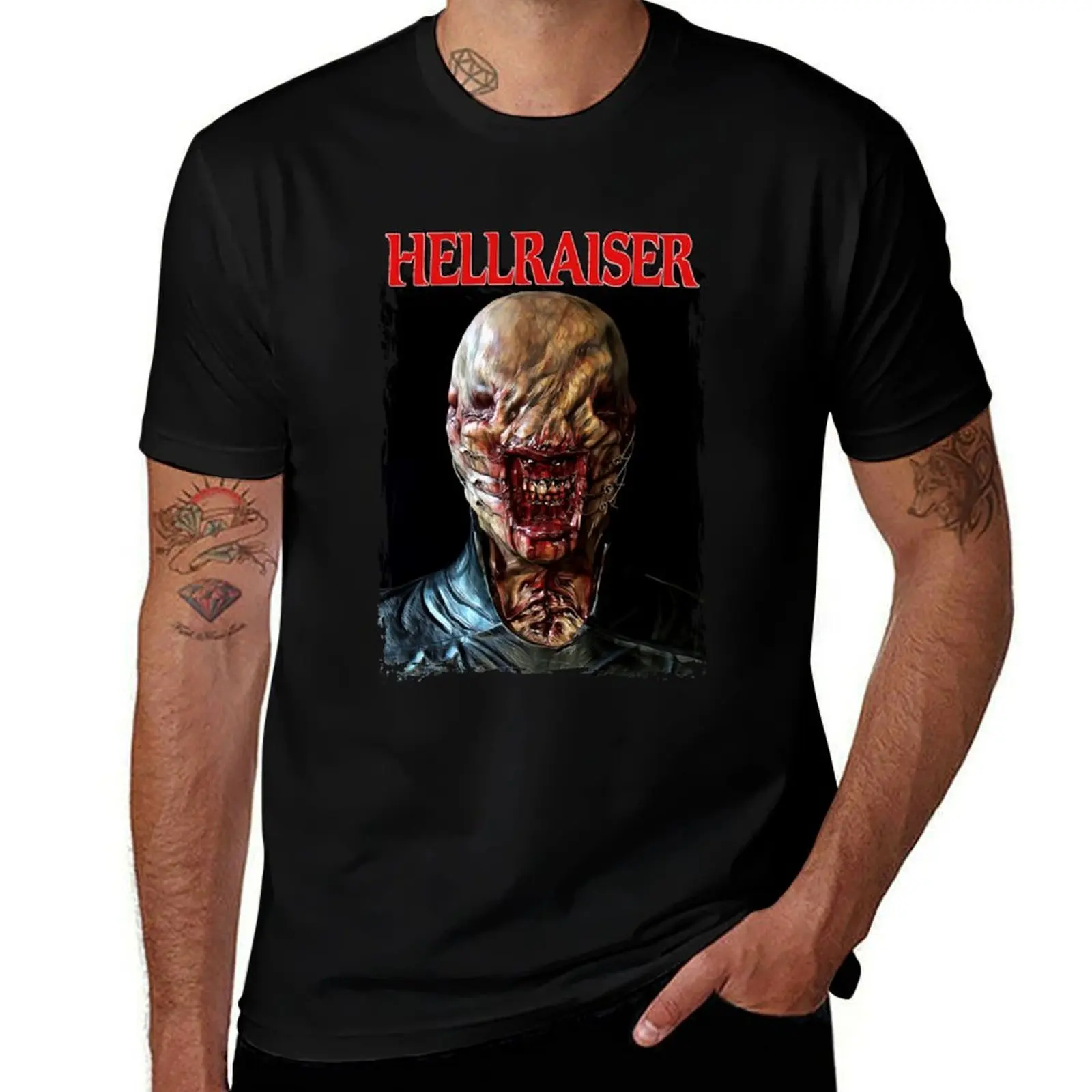 Hellraiser Chatterer T-Shirt Daily Wear Plain Short Sleeve Shirt T-Shirt