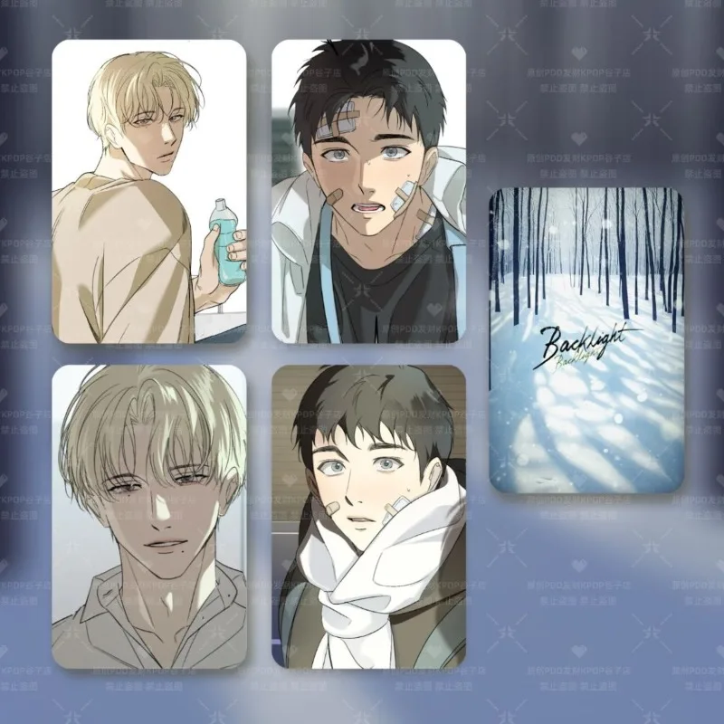 

Backlight Anime Small Card Photo Cards 3inch Baek Yeongwoon Collection Girls Freidns Gift Waterproof Diy Postcard Bookmark Cos