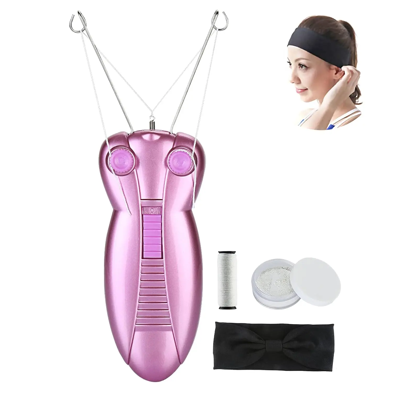 Ladies Facial Hair Remover Electric Women's  Massager Pull Faces Delicate Device Depilation-Birthday Present(Purple)