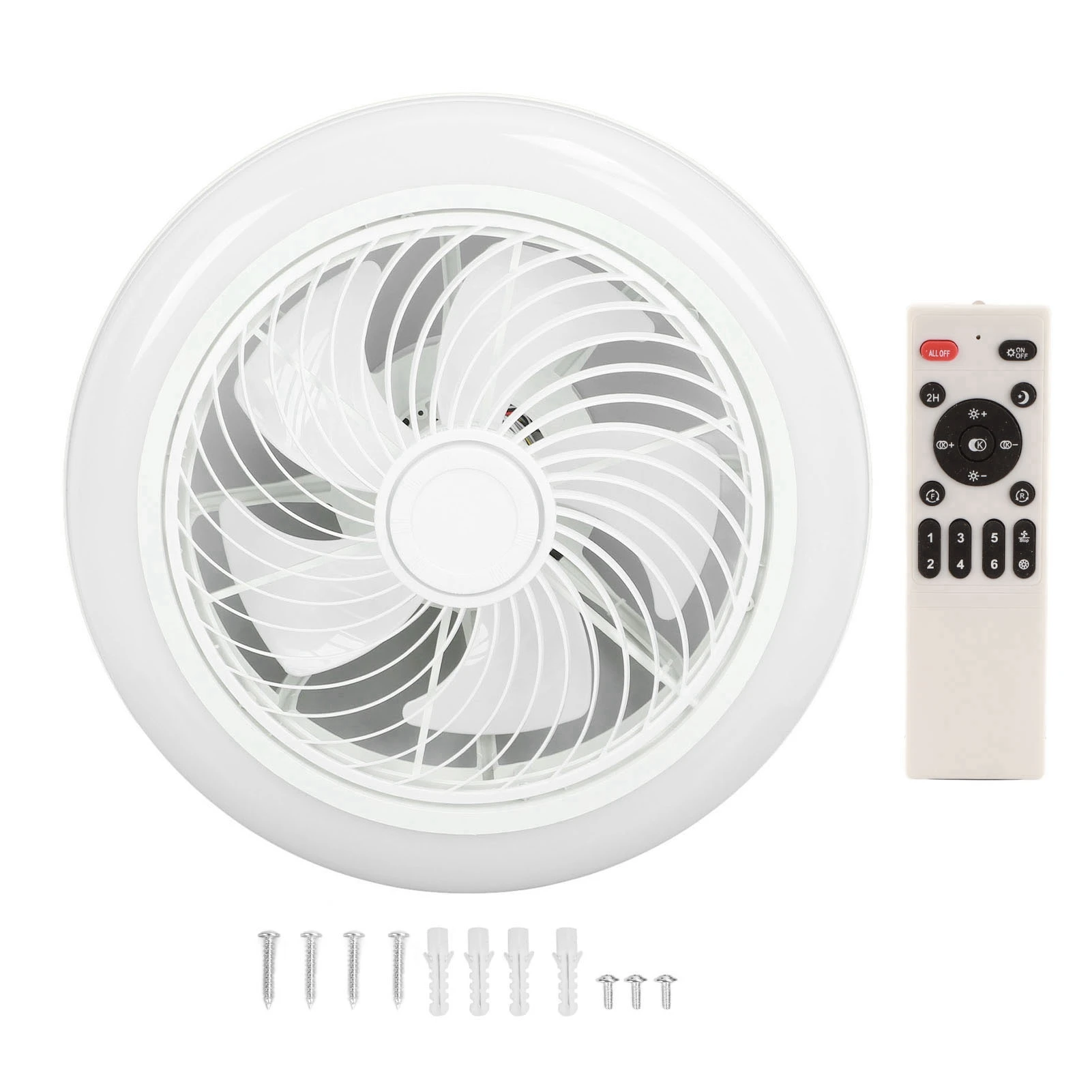 

Ceiling Fan Light Indoor Fan Lighting 110-265V APP Control Low Noise 3 Gears Wind Adjustment Stepless Dimming for Living Room