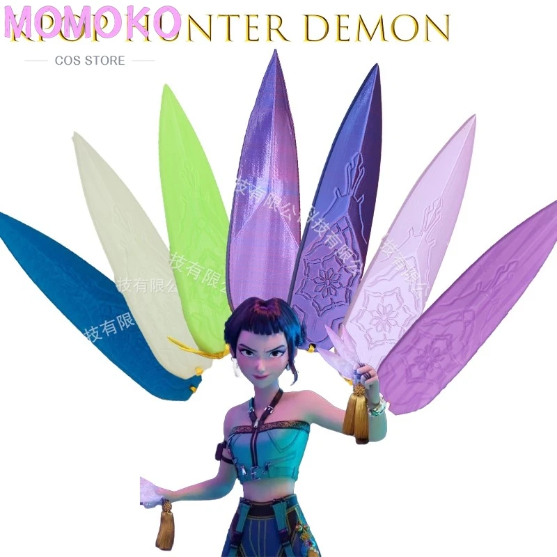 

Demon Hunter Lights Dart Weapons Kpop Hunter Demon Zoey Costume Props for Girl Carnival Party Supplies Zoey Halloween Carnival